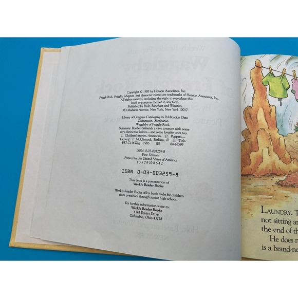 Vintage Fraggle Rock Weekly Reader Hardcover Book Lot of 3 - Picture 7 of 7